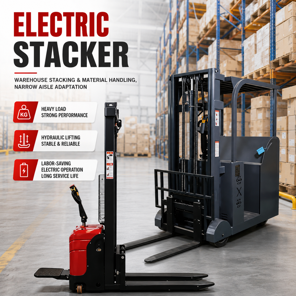 1.5 Ton Electric Stacker